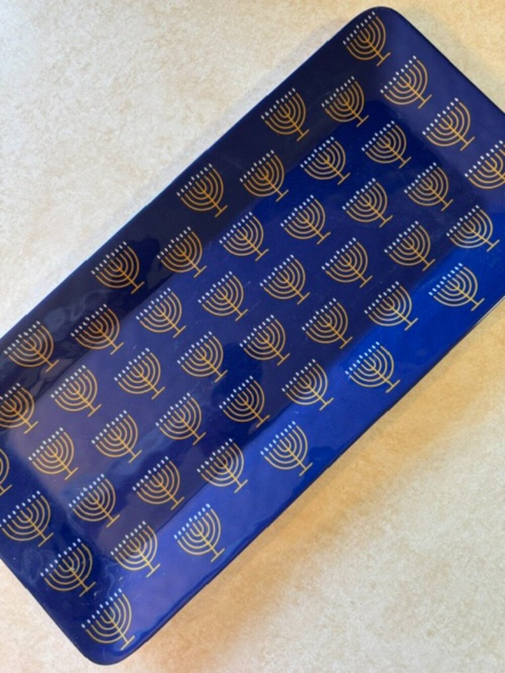 NWT Ashland Hanukkah Menorah Platter Tray
